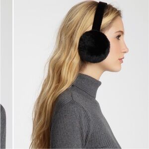 NWT Surell Black Faux Fur Ear Muffs